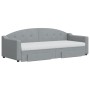 Trundle sofa bed with drawers light gray fabric 80x200 cm by vidaXL, Beds and slatted bases - Ref: Foro24-3197579, Price: 453...