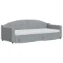 Trundle sofa bed with drawers light gray fabric 80x200 cm by vidaXL, Beds and slatted bases - Ref: Foro24-3197579, Price: 459...