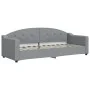 Trundle sofa bed with drawers light gray fabric 80x200 cm by vidaXL, Beds and slatted bases - Ref: Foro24-3197579, Price: 459...