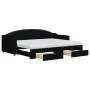 Sofá cama nido con cajones tela negro 80x200 cm de vidaXL, Camas y somieres - Ref: Foro24-3197581, Precio: 459,24 €, Descuent...