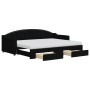 Sofá cama nido con cajones tela negro 80x200 cm de vidaXL, Camas y somieres - Ref: Foro24-3197581, Precio: 457,27 €, Descuent...
