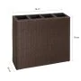 Tall planter with 4 brown synthetic rattan pots by vidaXL, Pots and planters - Ref: Foro24-41085, Price: 111,71 €, Discount: %