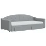 Sofá cama nido con cajones tela gris claro 90x200 cm de vidaXL, Camas y somieres - Ref: Foro24-3197584, Precio: 486,20 €, Des...
