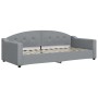 Trundle sofa bed with drawers light gray fabric 90x200 cm by vidaXL, Beds and slatted bases - Ref: Foro24-3197584, Price: 486...