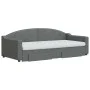 Trundle sofa bed with drawers dark gray fabric 90x200 cm by vidaXL, Beds and slatted bases - Ref: Foro24-3197585, Price: 485,...