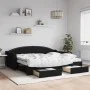 Sofá cama nido con cajones tela negro 90x200 cm de vidaXL, Camas y somieres - Ref: Foro24-3197586, Precio: 484,10 €, Descuent...