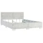 Estructura de cama de ratán natural gris 140x200 cm de vidaXL, Camas y somieres - Ref: Foro24-283091, Precio: 296,89 €, Descu...