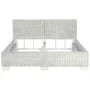 Estructura de cama de ratán natural gris 140x200 cm de vidaXL, Camas y somieres - Ref: Foro24-283091, Precio: 296,89 €, Descu...