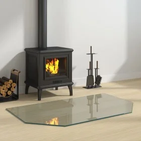 Glasplatte für sechseckigen Kamin 100x60 cm von vidaXL, Glas - Ref: Foro24-324136, Preis: 42,25 €, Rabatt: %