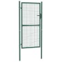 Puerta de valla de acero verde 100x175 cm