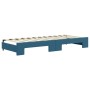 Trundle sofa bed with drawers blue velvet 80x200 cm by vidaXL, Beds and slatted bases - Ref: Foro24-3196755, Price: 451,22 €,...