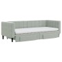 Sofá cama nido con cajones terciopelo gris claro 80x200 cm de vidaXL, Camas y somieres - Ref: Foro24-3196756, Precio: 455,64 ...