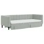 Trundle sofa bed with drawers light gray velvet 80x200 cm by vidaXL, Beds and slatted bases - Ref: Foro24-3196756, Price: 481...