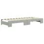 Trundle sofa bed with drawers light gray velvet 80x200 cm by vidaXL, Beds and slatted bases - Ref: Foro24-3196756, Price: 481...
