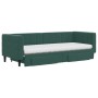 Sofá cama nido con cajones terciopelo verde oscuro 80x200 cm de vidaXL, Camas y somieres - Ref: Foro24-3196758, Precio: 452,6...