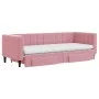 Sofá cama nido con cajones terciopelo rosa 80x200 cm de vidaXL, Camas y somieres - Ref: Foro24-3196759, Precio: 461,51 €, Des...