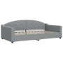 Trundle sofa bed with drawers light gray fabric 100x200 cm by vidaXL, Beds and slatted bases - Ref: Foro24-3197589, Price: 47...