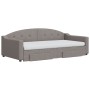 Sofá cama nido con cajones tela gris taupe 100x200 cm de vidaXL, Camas y somieres - Ref: Foro24-3197592, Precio: 481,50 €