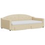 Ausziehbares Schlafsofa mit Schubladen, cremefarbener Stoff, 100 x 200 cm von vidaXL, Betten und Lattenroste - Ref: Foro24-31...