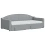 Trundle sofa bed with drawers light gray fabric 90x190 cm by vidaXL, Beds and slatted bases - Ref: Foro24-3197594, Price: 432...