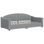 Trundle sofa bed with drawers light gray fabric 90x190 cm by vidaXL, Beds and slatted bases - Ref: Foro24-3197594, Price: 432...