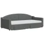 Trundle sofa bed with drawers dark gray fabric 90x190 cm by vidaXL, Beds and slatted bases - Ref: Foro24-3197595, Price: 440,...