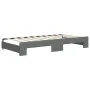 Trundle sofa bed with drawers dark gray fabric 90x190 cm by vidaXL, Beds and slatted bases - Ref: Foro24-3197595, Price: 440,...