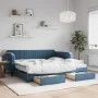 Sofá cama nido con cajones terciopelo azul 100x200 cm de vidaXL, Camas y somieres - Ref: Foro24-3197141, Precio: 468,60 €, De...