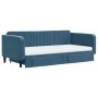 Sofá cama nido con cajones terciopelo azul 100x200 cm de vidaXL, Camas y somieres - Ref: Foro24-3197141, Precio: 468,60 €, De...