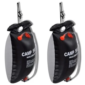 Ducha de camping solar al aire libre 20 l 2 piezas de vidaXL, Recintos privados y duchas portátiles - Ref: Foro24-141122, Pre...