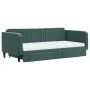 Sofá cama nido con cajones terciopelo verde oscuro 100x200 cm de vidaXL, Camas y somieres - Ref: Foro24-3197144, Precio: 461,...
