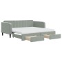 Sofá cama nido con cajones terciopelo gris claro 90x190 cm de vidaXL, Camas y somieres - Ref: Foro24-3197148, Precio: 443,80 ...