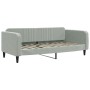 Sofá cama nido con cajones terciopelo gris claro 90x190 cm de vidaXL, Camas y somieres - Ref: Foro24-3197148, Precio: 443,80 ...