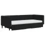 Ausziehbares Schlafsofa mit Schubladen aus schwarzem Samt, 90 x 200 cm von vidaXL, Betten und Lattenroste - Ref: Foro24-31967...