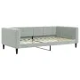 Trundle sofa bed with drawers light gray velvet 100x200 cm by vidaXL, Beds and slatted bases - Ref: Foro24-3196770, Price: 47...