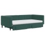 Sofá cama nido con cajones terciopelo verde oscuro 100x200 cm de vidaXL, Camas y somieres - Ref: Foro24-3196772, Precio: 469,...