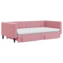 Ausziehbares Schlafsofa mit rosa Samtschubladen 100x200 cm von vidaXL, Betten und Lattenroste - Ref: Foro24-3196773, Preis: 4...