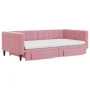 Trundle sofa bed with pink velvet drawers 100x200 cm by vidaXL, Beds and slatted bases - Ref: Foro24-3196773, Price: 486,99 €...