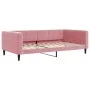 Trundle sofa bed with pink velvet drawers 100x200 cm by vidaXL, Beds and slatted bases - Ref: Foro24-3196773, Price: 486,99 €...
