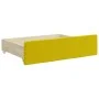 Sofá cama nido con cajones terciopelo amarillo 100x200 cm de vidaXL, Camas y somieres - Ref: Foro24-3196775, Precio: 461,16 €...