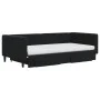 Ausziehbares Schlafsofa mit Schubladen aus schwarzem Samt, 100 x 200 cm von vidaXL, Betten und Lattenroste - Ref: Foro24-3196...