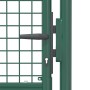 Puerta de valla de acero verde 100x175 cm