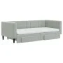Trundle sofa bed with drawers light gray velvet 90x190 cm by vidaXL, Beds and slatted bases - Ref: Foro24-3196776, Price: 443...