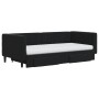 Sofá cama nido con cajones terciopelo negro 90x190 cm de vidaXL, Camas y somieres - Ref: Foro24-3196778, Precio: 458,37 €, De...