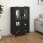 Black engineered wood sideboard 70x31x115 cm by vidaXL, Sideboards - Ref: Foro24-812547, Price: 87,88 €, Discount: %