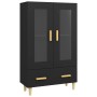 Schwarzes Sideboard aus Holzwerkstoff, 70 x 31 x 115 cm von vidaXL, Sideboards - Ref: Foro24-812547, Preis: 88,84 €, Rabatt: %