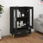Black engineered wood sideboard 70x31x115 cm by vidaXL, Sideboards - Ref: Foro24-812547, Price: 87,88 €, Discount: %