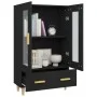 Black engineered wood sideboard 70x31x115 cm by vidaXL, Sideboards - Ref: Foro24-812547, Price: 87,88 €, Discount: %