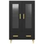 Aparador de madera de ingeniería negro 70x31x115 cm de vidaXL, Aparadores - Ref: Foro24-812547, Precio: 87,88 €, Descuento: %