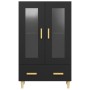 Black engineered wood sideboard 70x31x115 cm by vidaXL, Sideboards - Ref: Foro24-812547, Price: 88,84 €, Discount: %